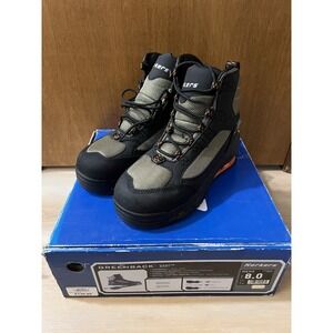 Korkers Greenback FB4810 Men's Dried Herb Black Round Toe Wading Boots Size 8